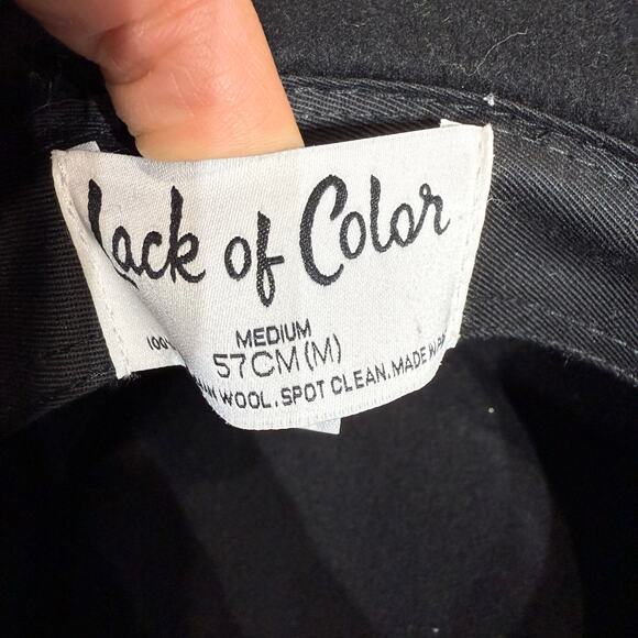 Lack of Color Black Australian Wool Rancher Hat Sz M - Picture 8 of 13